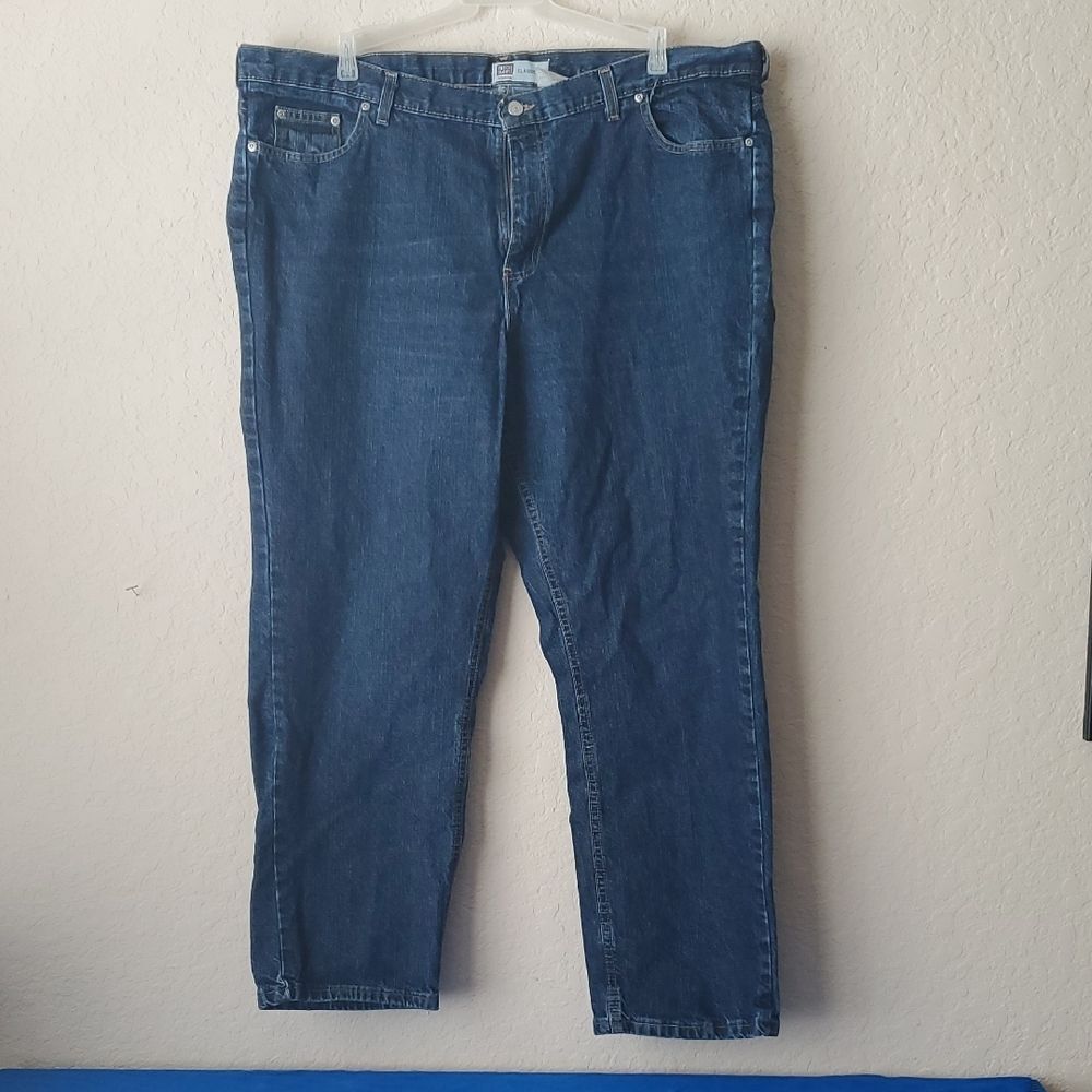 VTG Faded Glory Classic Fit Straight Leg Blue Jeans Plus Size 22W Made in USA